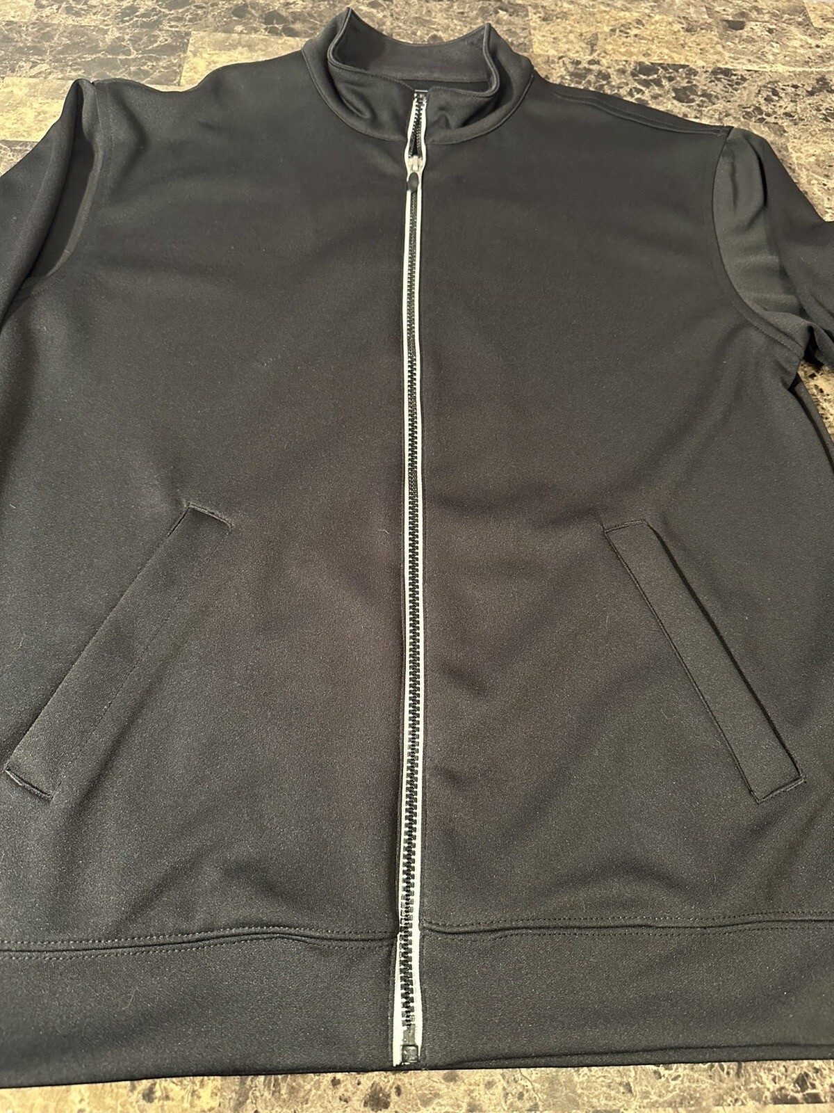 Pebble Beach Performance Black Zip up Jacket Size… - image 7