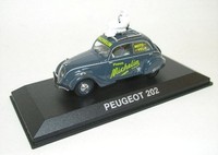 Peugeot 202 Mit Michelin MäNnchen 1:43 Norev
