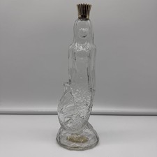 Vintage Avon Skin So Soft Mermaid Bottle Glas...