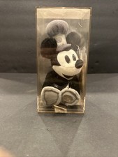 Steamboat Willie Mickey Mouse Plush Stuffed Black White Walt Disney Store R34