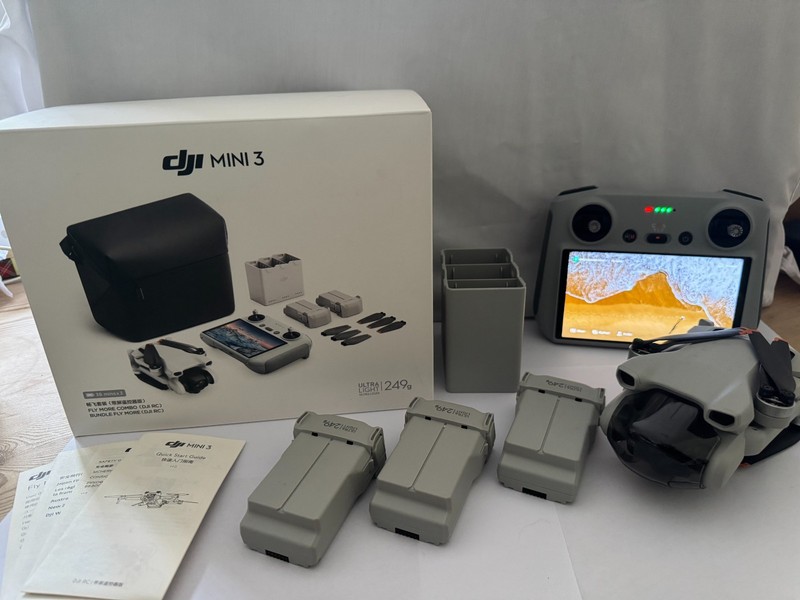 DJI Mini 3 Fly More Combo (DJI RC) Drone Bundle | 3 Batteries | Charging Hub