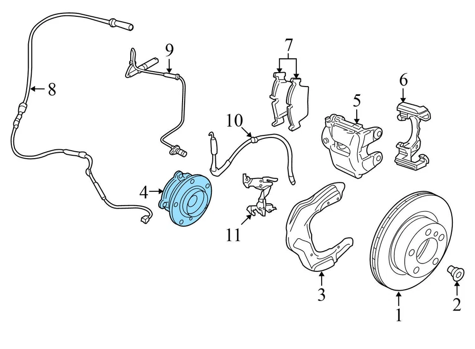 2013-2015 BMW 335I XDRIVE - Front Wheel Bearing 6867260 - Image 3 of 4