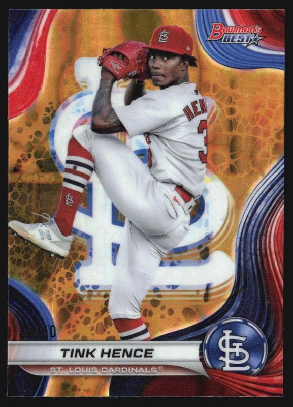 2024 Bowman's Best Prospects Gold Refractor 34/50 Tink Hence #TP-24 BG6