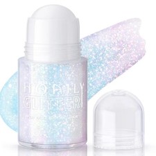 Roll on Holographic Body Glitter Gel, Chameleon Color Changing, Sparkling Pink