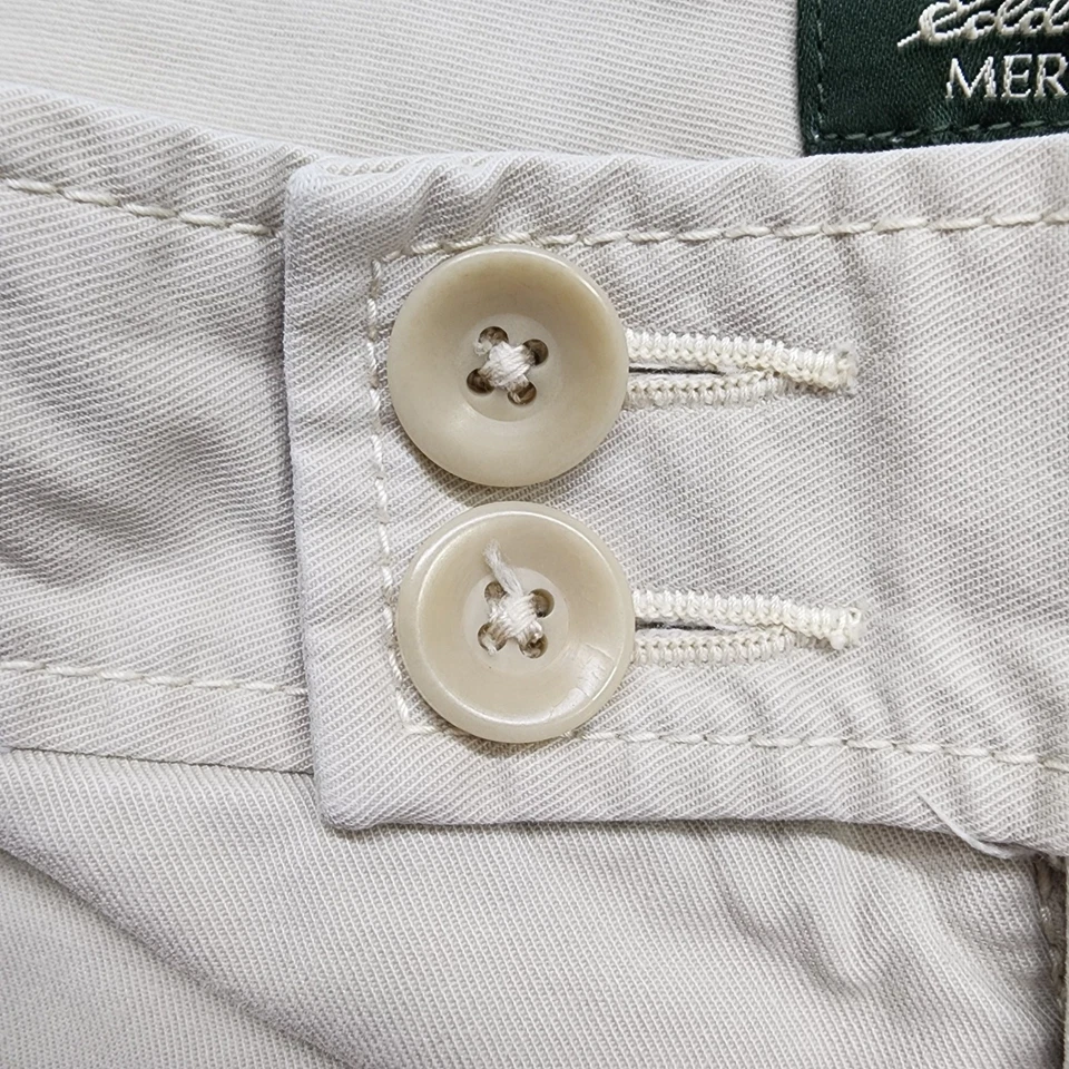 Pantalones Cortos Eddie Bauer Para Mujer 14 Tostado Caqui Mercer Fit Chino Algodón 8" Entrepierna Exterior Foto 2 de 4