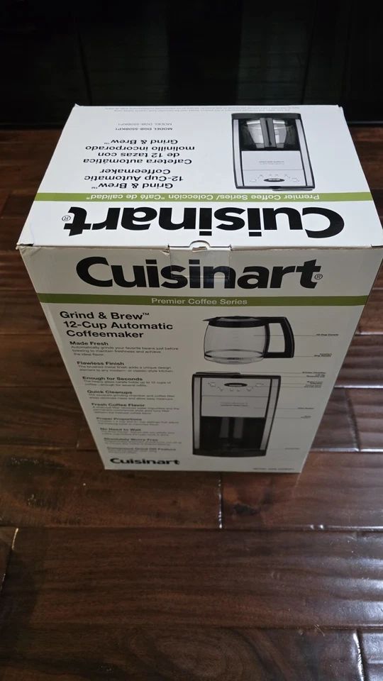 Cuisinart DGB-550BKP1 Automatic Coffeemaker Grind & Brew 12-Cup Glass Black	 - Image 2 of 3