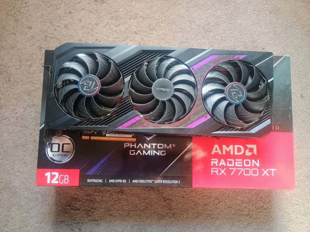グラフィックボード・グラボ・ビデオカード ASRock RADEON RX 7700 XT Phantom Gaming ASRock | AMD Radeon™ RX 7700 XT Phantom Gaming 12GB OC