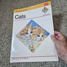 How to Draw And Paint Cats Book by Walter Foster Vintage. 1989