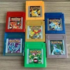 Video Games Crystal Red Yellow Blue Silver Green Gold GB GBC GBA GAMEBOY GAME
