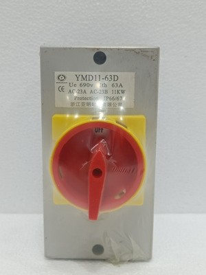 YMD11-63D DREHTRENNSCHALTER 63A 690V AC IP66 IP67 AC-23A AC-23B 11KW NEU