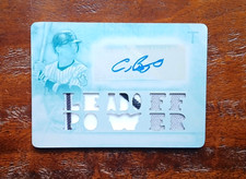 2018 TOPPS CRAIG BIGGIO WHITE WHALE PRINTING PLATE SIGNED AUTO PATCH ONE OF ONE