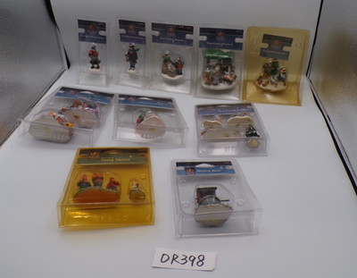 Lemax Carole Towne Winter Village Mini Figure Lot 10 with Packaging 2000's Mix