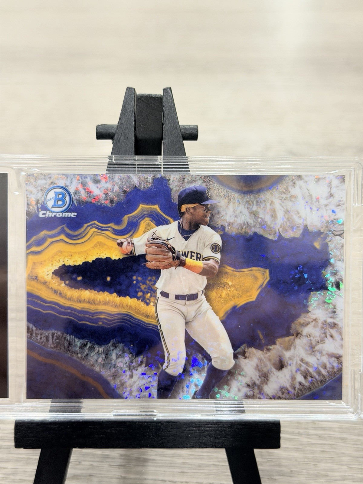 2025 JESUS MADE Bowman Crystallized Case Hit SSP Brewers Prospect 🔥 BWC-1