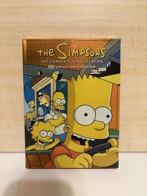 The Simpsons - Season 10 (DVD, 2012, 3-Disc Set) Discs Look Great!!!