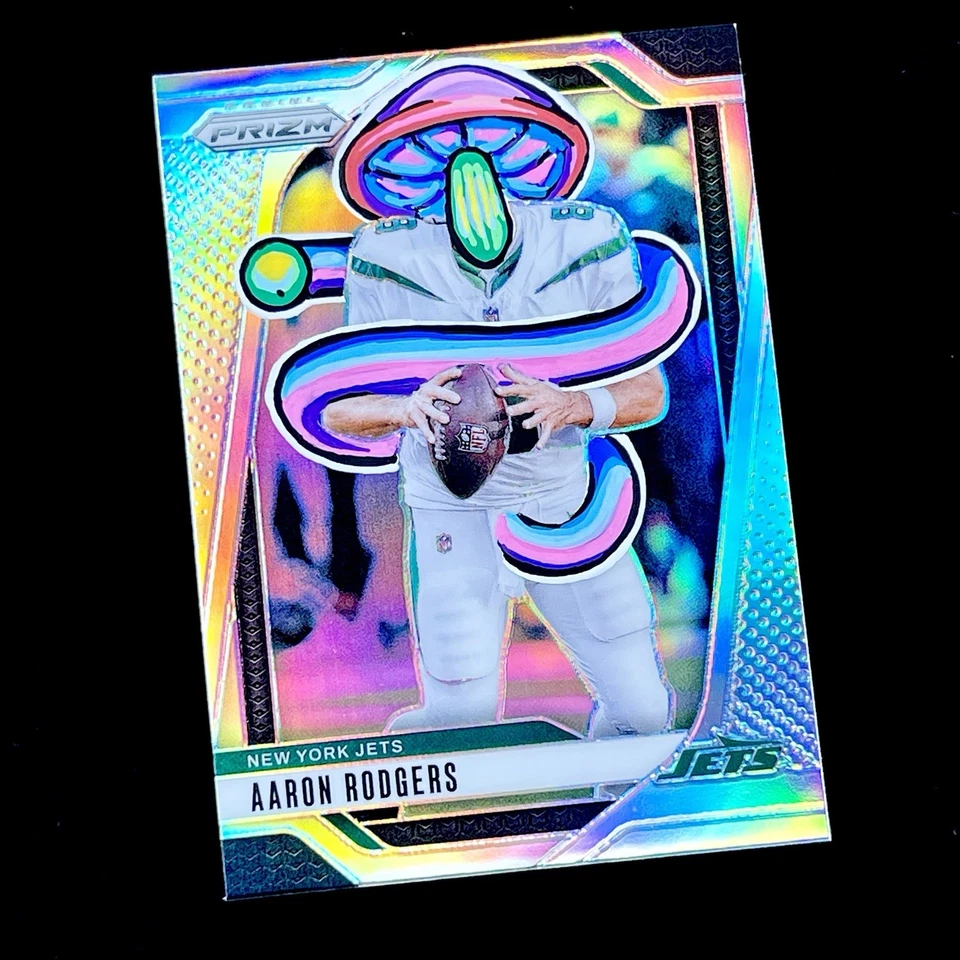 1/1 AARON RODGERS 🔥 SILVER SHROOM PRIZM SSP 🔥 NUEVO PENINI: UNO DE UN ARTE Foto 2 de 4