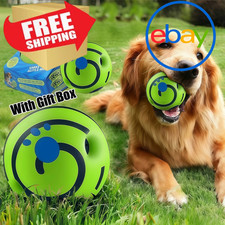 Wobble Wag Giggle Glow Ball Interactive Dog Toy Fun Giggle Sounds When Rolled