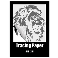 Tracing Paper Pad 9x12 Inch Transparent Vellum Sketch Draw Overlay 120 Sheet