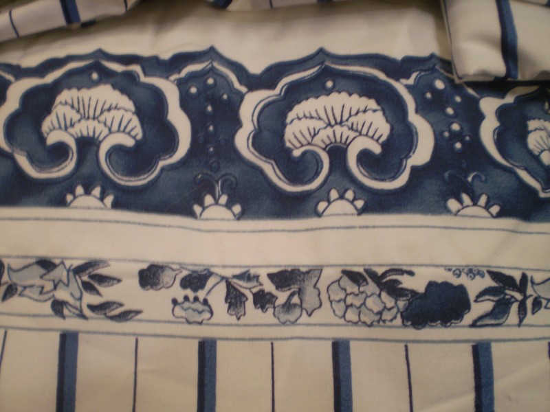 Vintage Ralph Lauren Jonquil Tamarind King Flat sheet  1980"s    #2