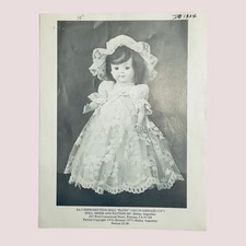 Doll Dress Vintage Pattern and Instructions for  14&rdquo; Doll