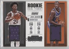 2017 Panini Contenders Rookie Ticket Dual Swatches Josh Jackson Davon Reed 2b2
