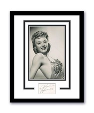 June Haver Autographed Signed 11x14 Framed Photo Vintage Hollywood ACOA