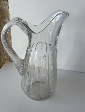 Ancien pot Pichet broc en Verre Bullé french antique Collection Déco Table