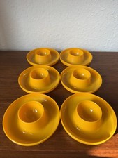 70er Jahre Eierbecher Space Age Gelb Vintage 70s Retro Kunststoff Eierbecher