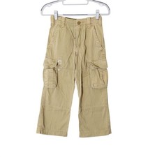 Abercrombie Fitch Cargo Pants Boy 7 Khaki Y2K Utility Military Paratrooper Baggy