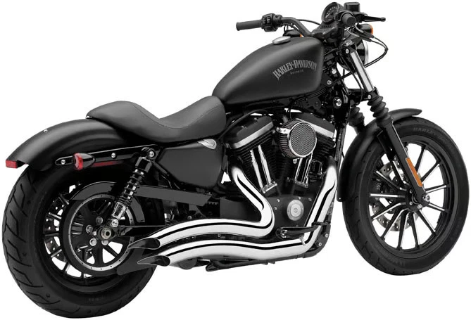 Cobra Speedster Short Swept Exhaust System - Chrome Motorcycle Street Bike 6233 - Image 2 of 4