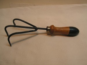 Vintage ASHTON ENGLAND Mid Century Hand Garden Tools: Hand Cultivator 11" Length