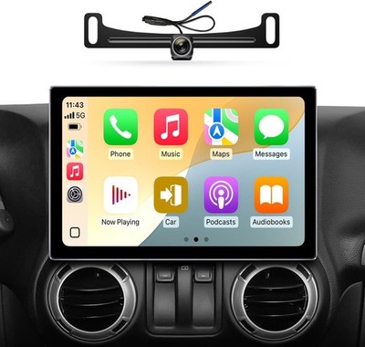 Car Stereo Carplay for Jeep Wrangler JK, Compass, Grand Cherokee & Dodge Ram