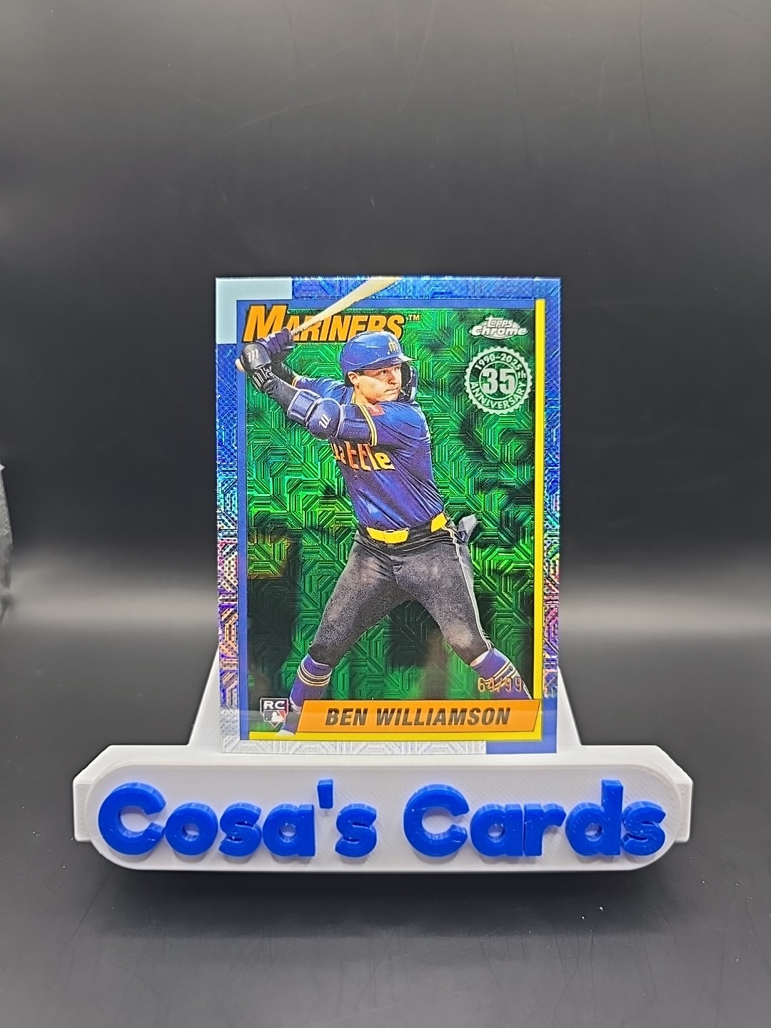 BEN WILLIAMSON 2025 TOPPS UPDATE 1990 CHROME SILVER PACK GREEN REFRACTOR 64/99