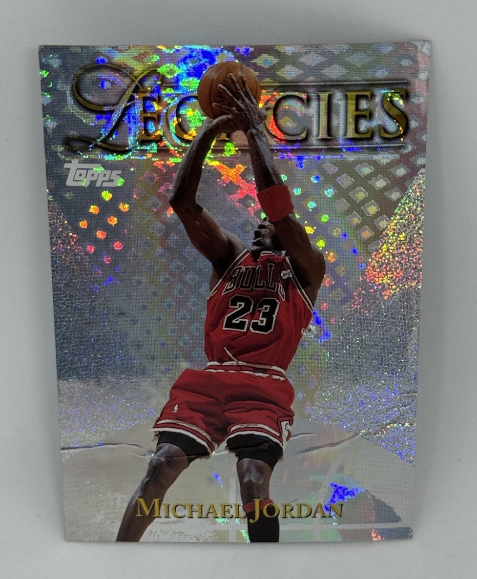 CHICAGO BULLS: 1998-99 Topps Legacies #L15 Michael Jordan Insert *Low-Grade*