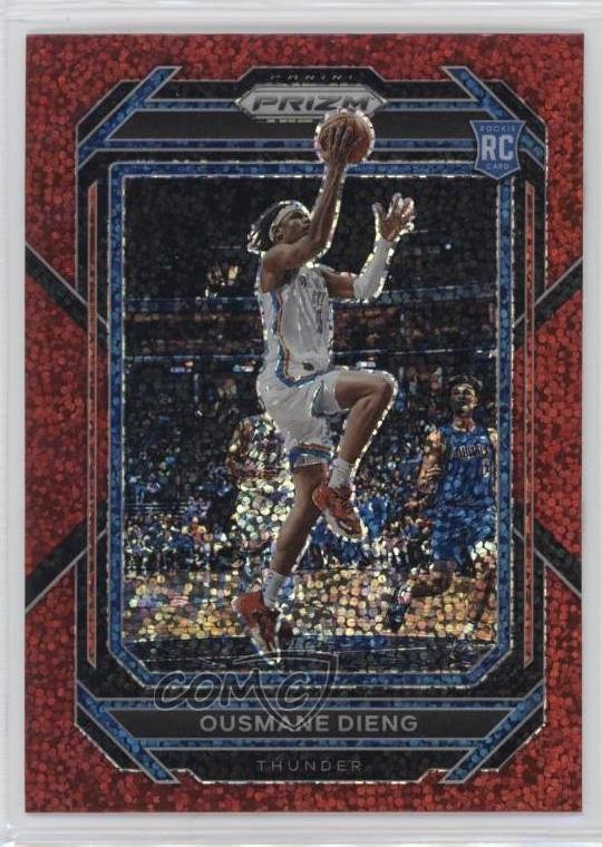 2022-23 Panini Prizm Red Sparkle Prizm Ousmane Dieng #224 Rookie RC