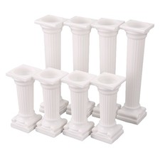 8Pcs/Set White Small+ Plastic Cake Pillars,Wedding Cake Pillars Stand9185