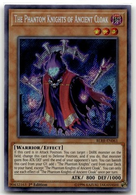 The Phantom Knights of Ancient Cloak BLRR-EN061 Secret Rare Battles of Legend: