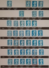x(GB-U160) GB 2009-21 (36) Machins Security Blue 2nd on paper ALMOST COMPLETE