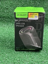 Zealot-S32PRO Powerful Bluetooth Speaker Bass Wireless LED Light New Open Box