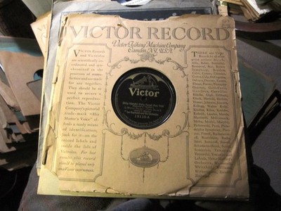 1923 JOE RAYMOND Or Al Jolson's DIRTY HANDS FACE/ My Sweetie went Away VIC 19110