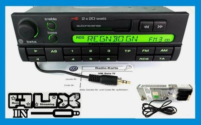 Original VW Beta IV 4 Bluetooth + Aux-in Streaming Internet Radio Gamma Alpha