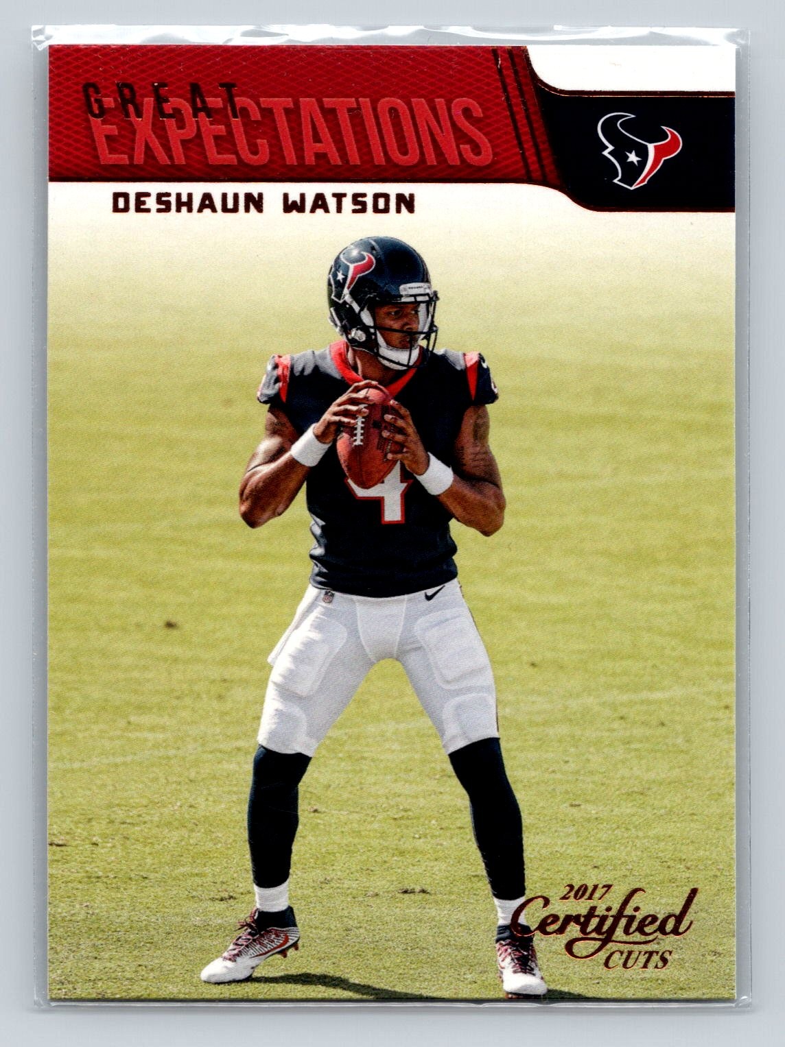 2017 Donruss Certified Cuts #2 Deshaun Watson Great Expectations Houston Texans