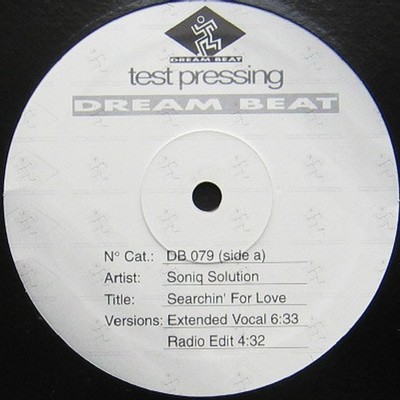 Soniq Solution - Searchin' For Love (Vinyl 12'' - 1998 - IT - Original)