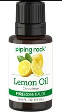 3 xLemon Pure Essential Oil 0.5 oz 15 mL Dropper Bottle by Piping Rock Rare