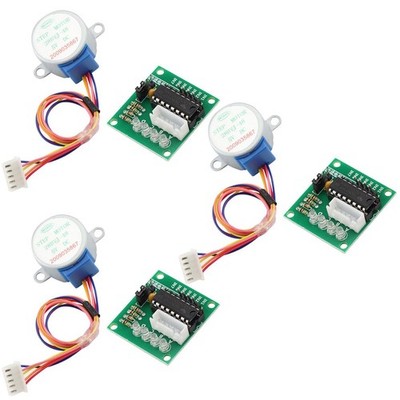 3 Sets 4-Phase 28BYJ-48 DC 5V Stepper Motor + ULN2003 Drive Board Module for ...