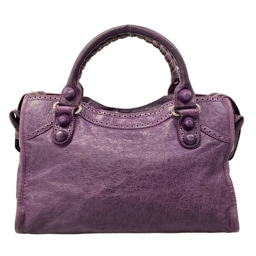 BALENCIAGA Handbag The Giant City  Leather Purple color for women w37.5cm