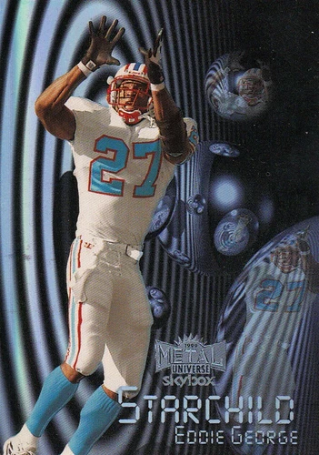 1999 Skybox Metal Universe Football Eddie George #19 SC