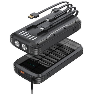 Solar Charger Power Bank, 40000mAh Portable Charger PD 20W Fast Charging Sola...