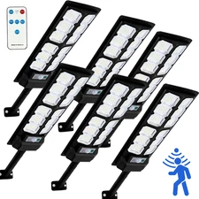 Commercial 99000000LM LED Outdoor Dusk to Dawn Solar Street Light Road Area Lamp