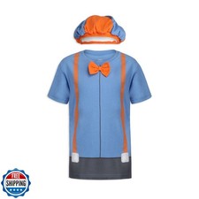 Blippi Boys Roleplay T- Shirt and Hat Set for Toddler, Little and Big Kids
