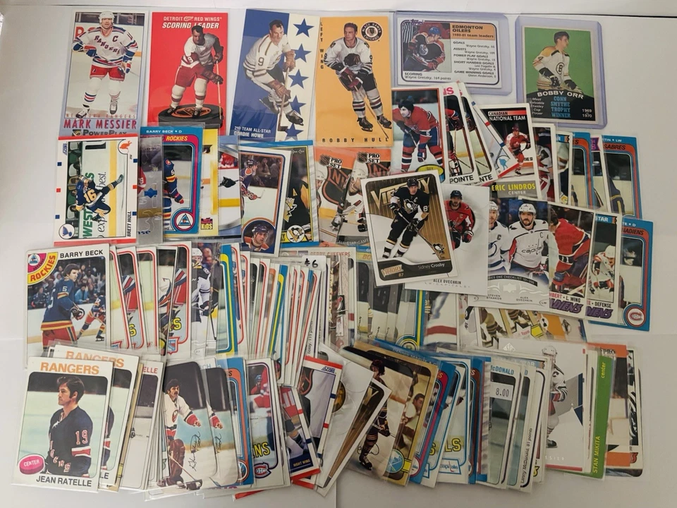 名人堂冰上曲棍球卡套装 395 张卡套装所有名人堂或历史伟人 — 第 2/3 张图片